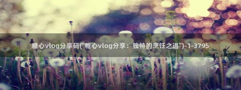 国产糖心vlog理万姬：糖心vlog分享