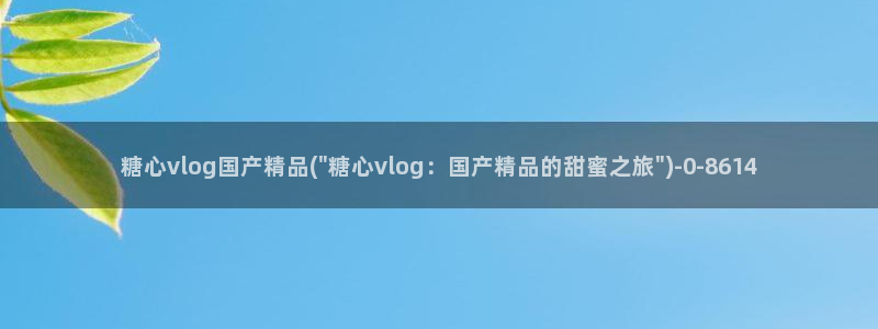 糖心vlog主演名字